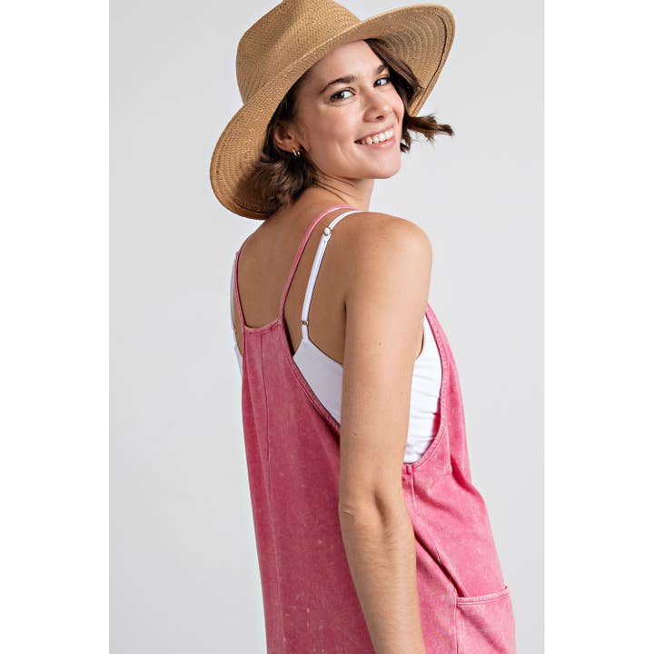 Rae Mode - Wholesale Romper - Women's - MINERAL WASHED COTTON POLY ROMPER3