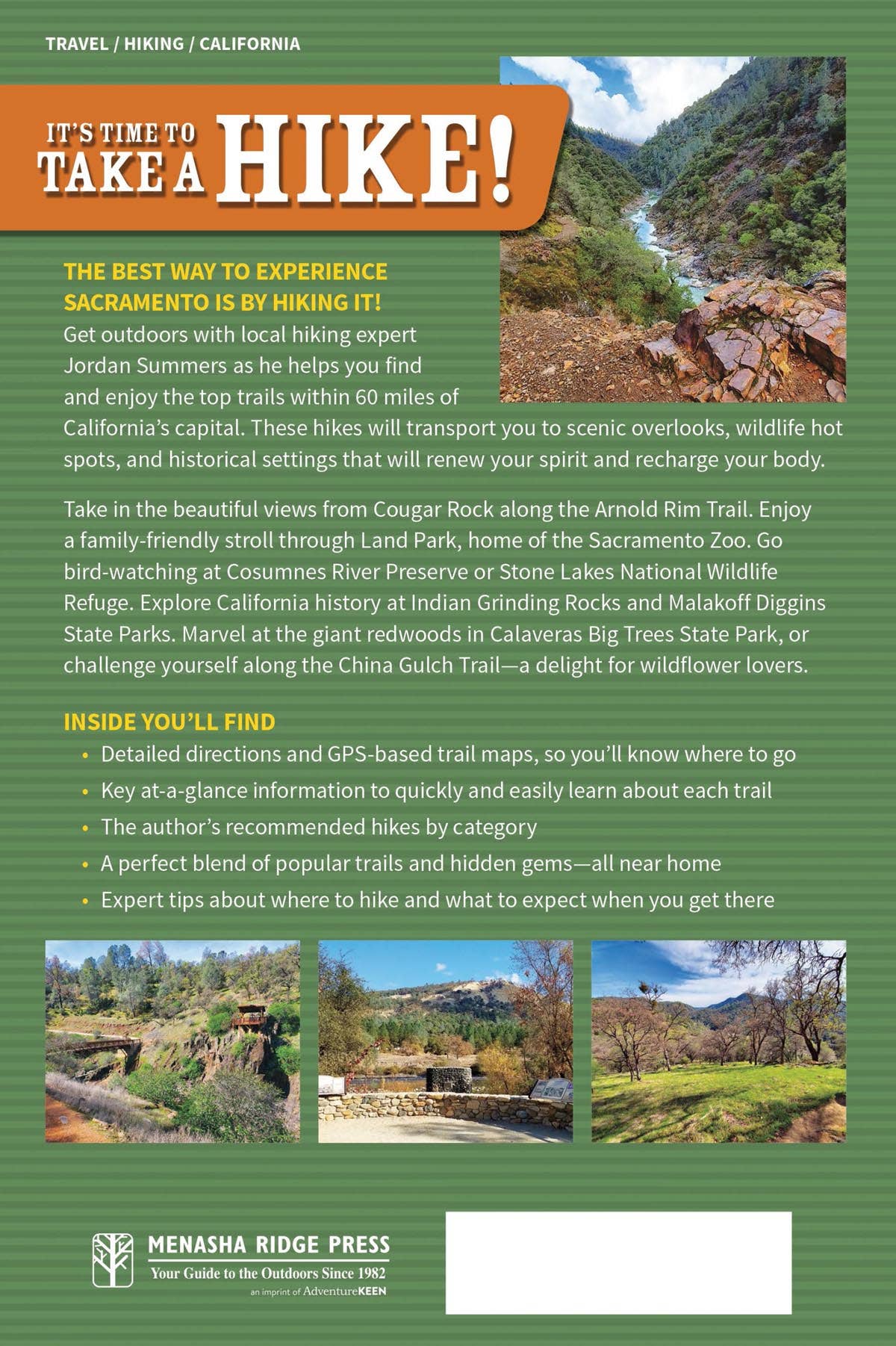 AdventureKEEN - Wholesale Nature & Outdoors - 60 Hikes: Sacramento 3e5