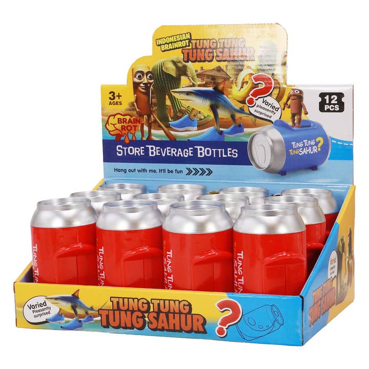 ASSORTED Brain Rot Red Soda Can Mystery Box - 12 Pcs for wholesale on Faire2
