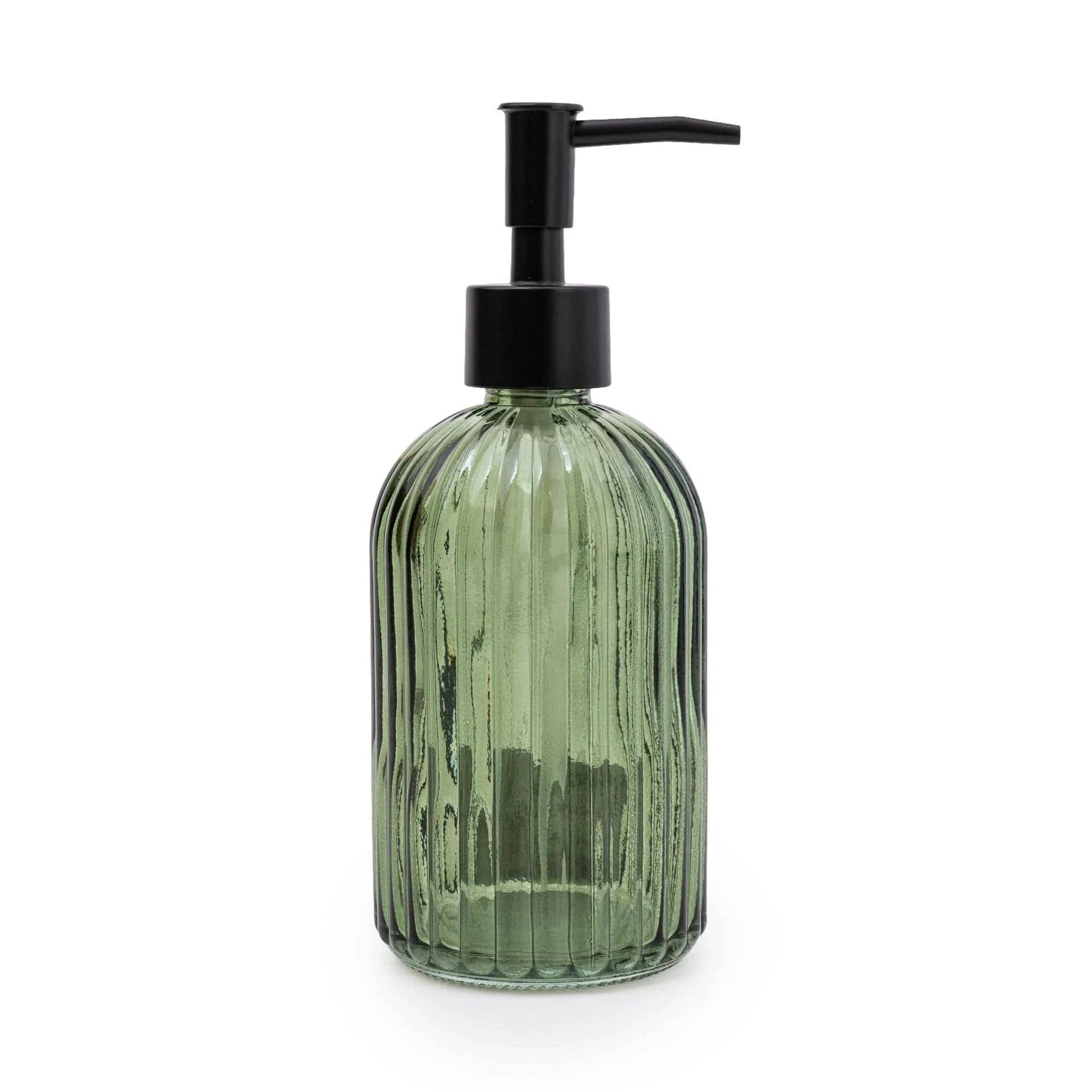 Candlelight Products Ltd – wholesale Soap dispenser – Green Glass Soap Dispenser 6PK1