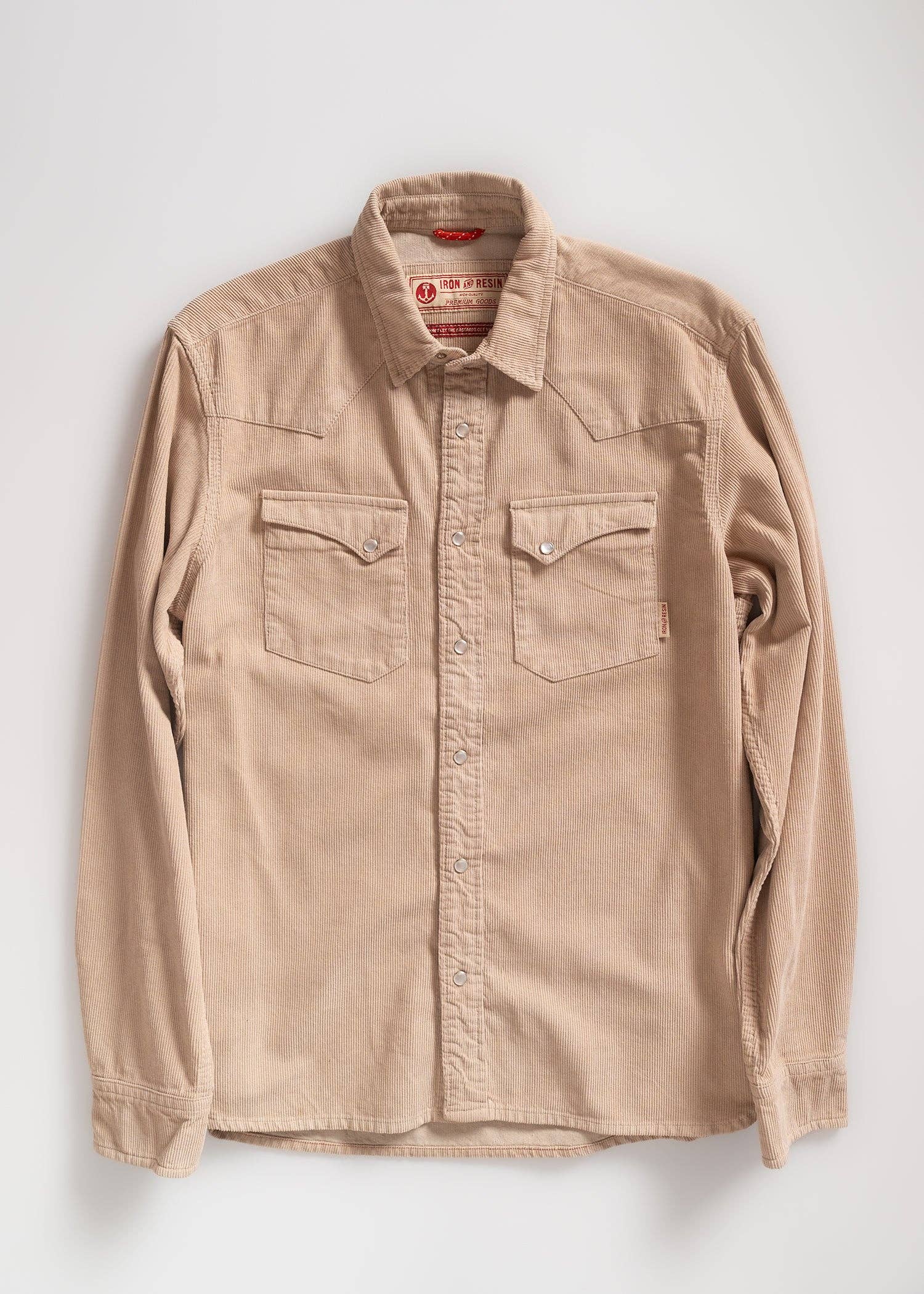 Iron & Resin – wholesale Buttoned-down shirt – Men's – Corduroy Ojai Shirt2