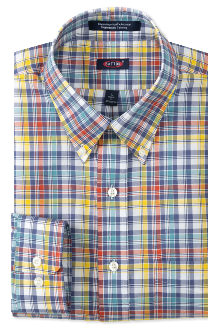 Batton - Wholesale Button Down Shirt - Men's - Martin Non Iron Cotton Sport Shirt0