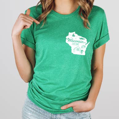 Wisconsin Zakformaat Bella Canvas Grafisch T-shirt C22 voor wholesale door Tron Tron Graphic Wear