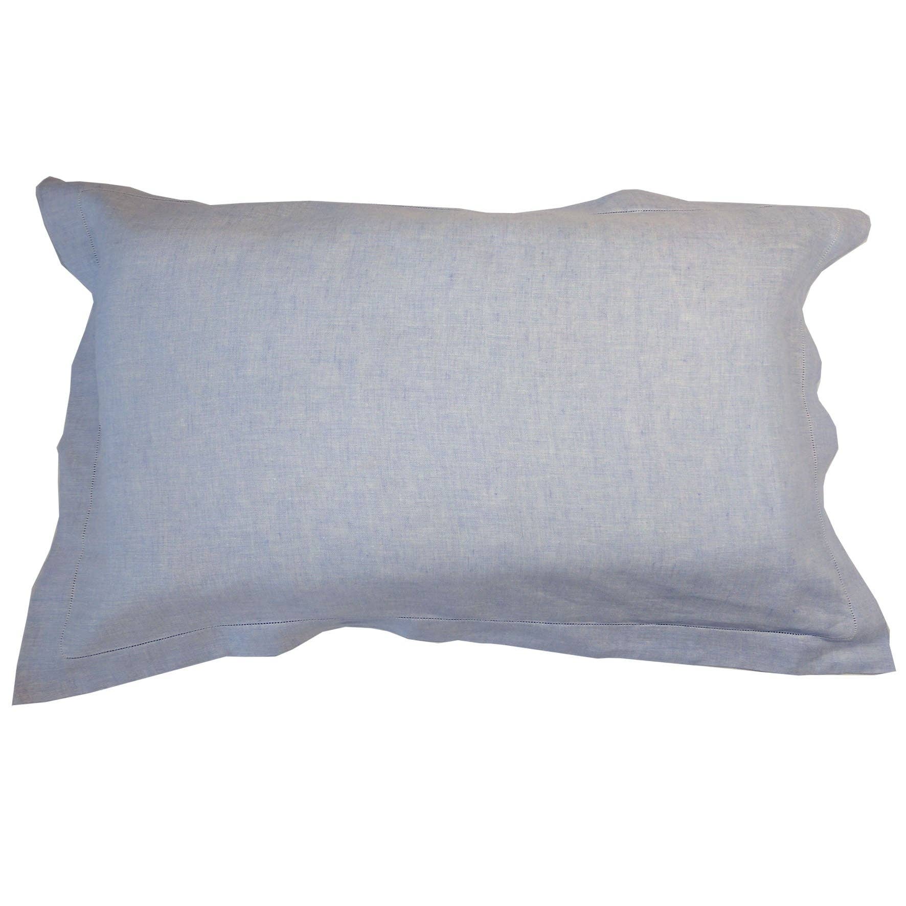 Thomas Fergusons Irish Linen – wholesale Bedding pillowcase/sham – 100% Linen Chambray Oxford Pillowcase0