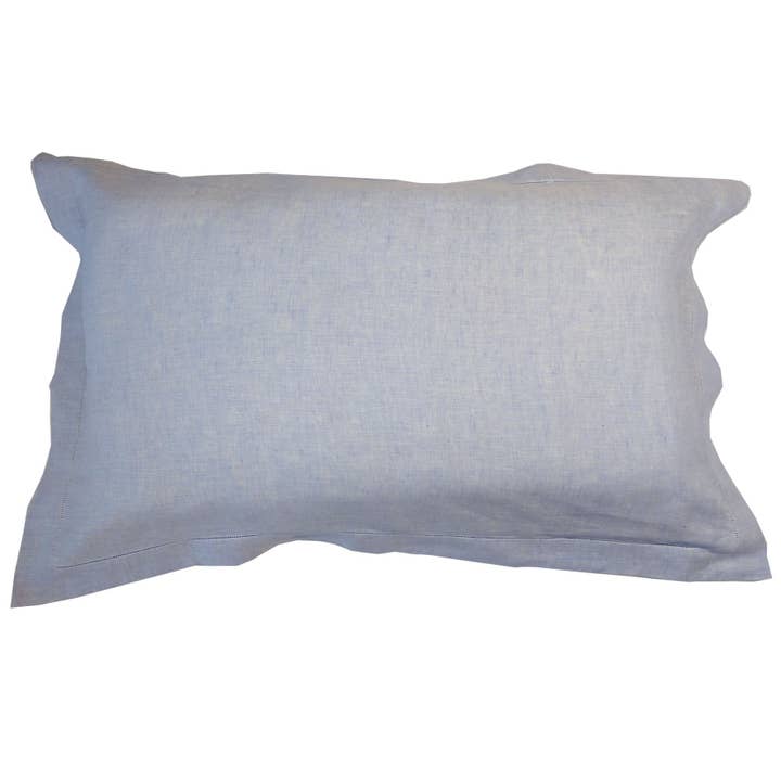 Thomas Fergusons Irish Linen – wholesale Bedding pillowcase/sham – 100% Linen Chambray Oxford Pillowcase
