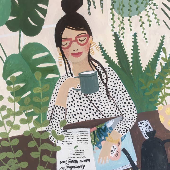 Fotini Tikkou Illustration - Wholesale Art Print - SUNDAY MOOD