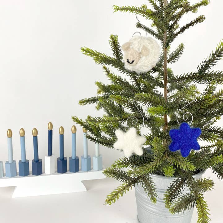 Sheep Farm Felt - Wholesale Ornament Set - Ornament Gift Set | Happy Hanukkah