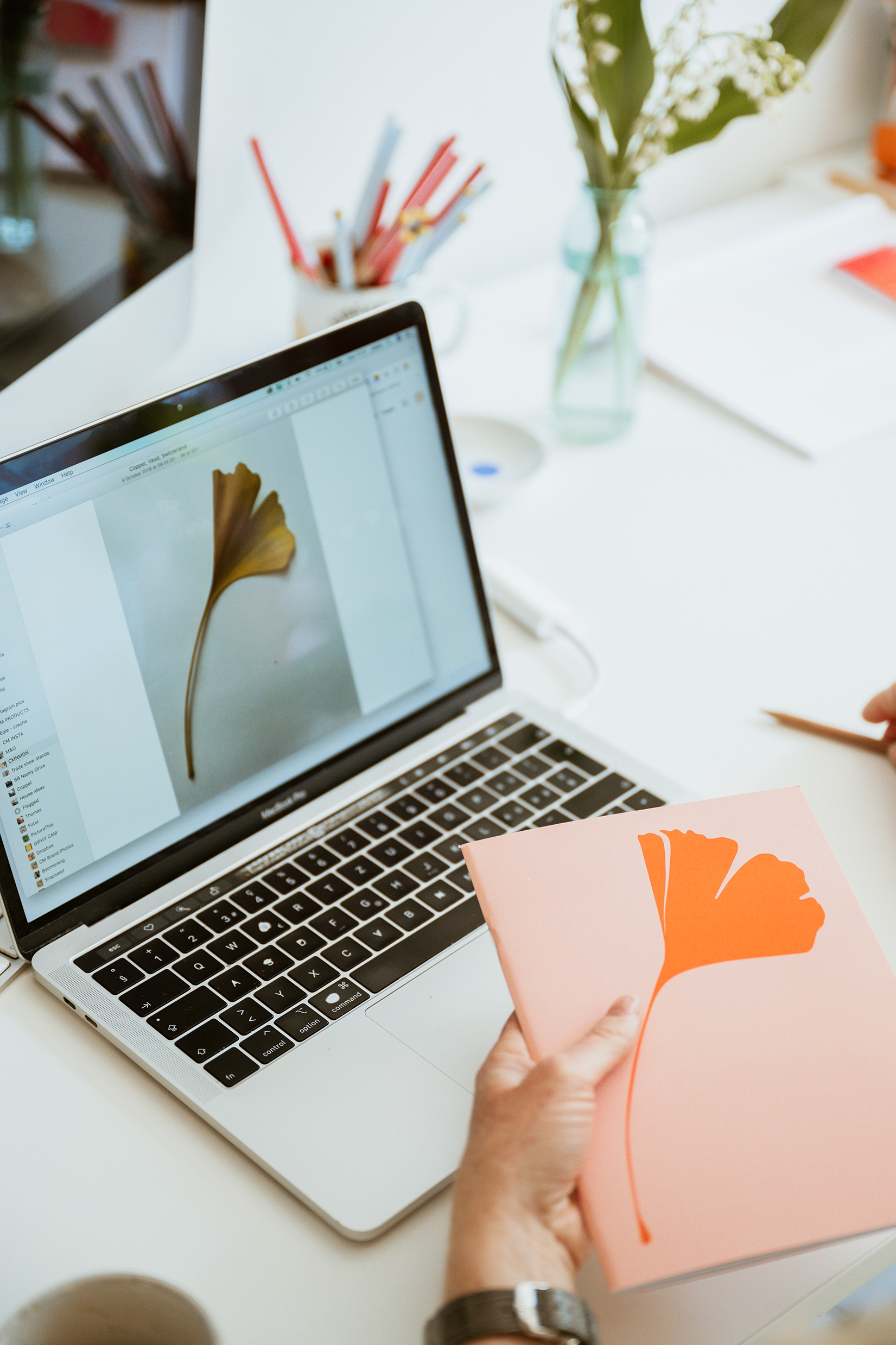 Common Modern - Wholesale Notebook - Ginkgo Pop No. 1 A5 Notebook | Dot Grid Notebooks | Journal3