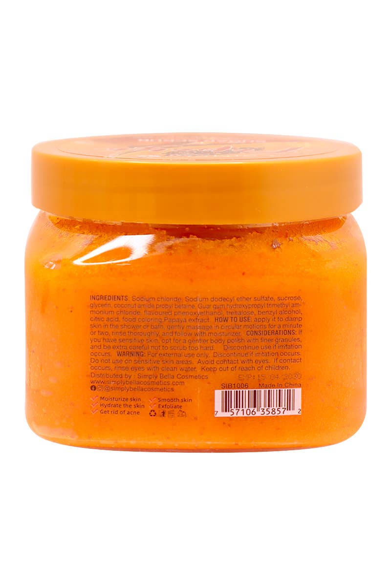 PINEAPPLE Beauty - Wholesale Body Scrub/Exfoliant - Simply Bella SIB1006 Papaya Suikerscrub - 62