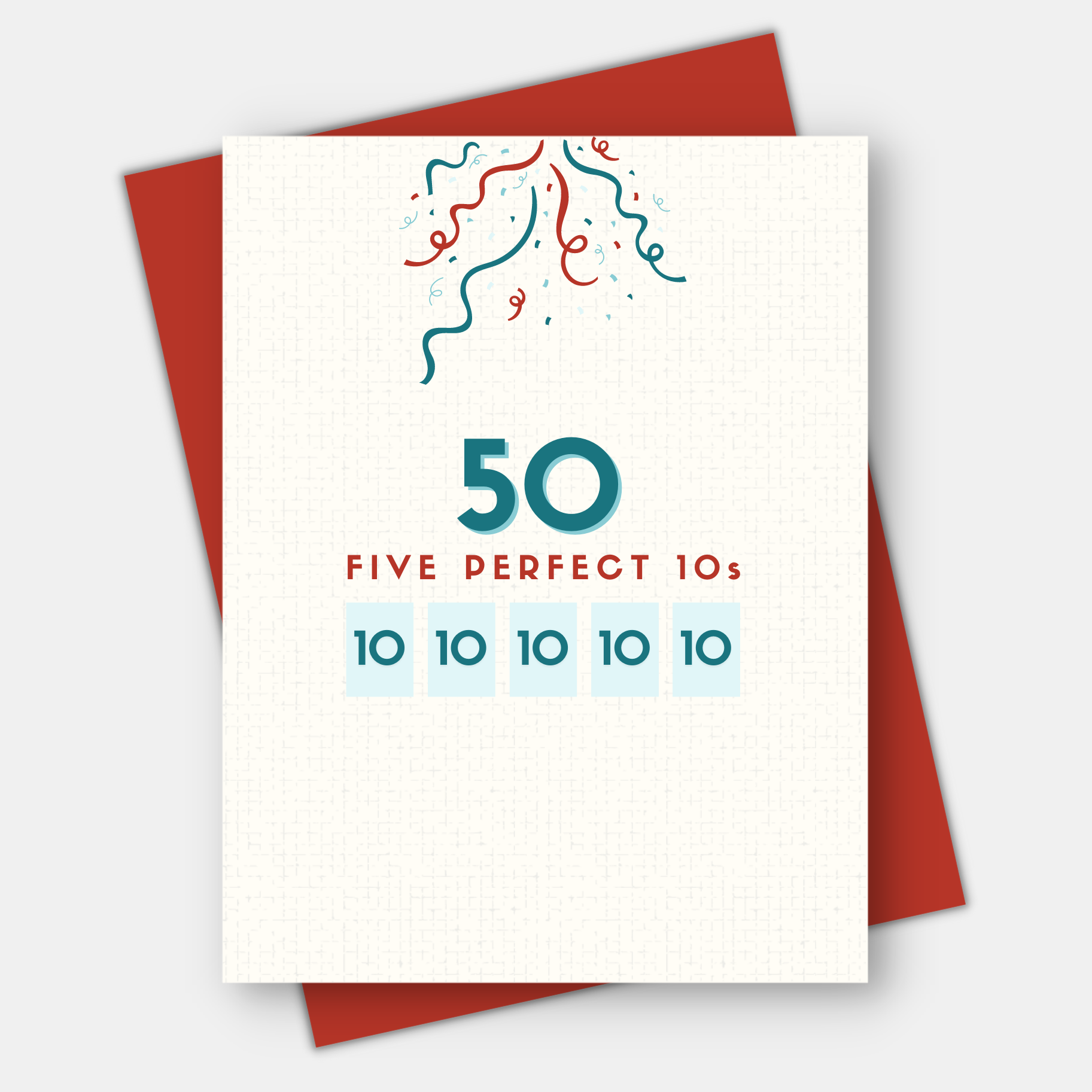Age-Friendly Vibes - Wholesale Birthday Card - Perfect 10s for 50th, 60th, 70th, 80th, 90th, 100th birthday0