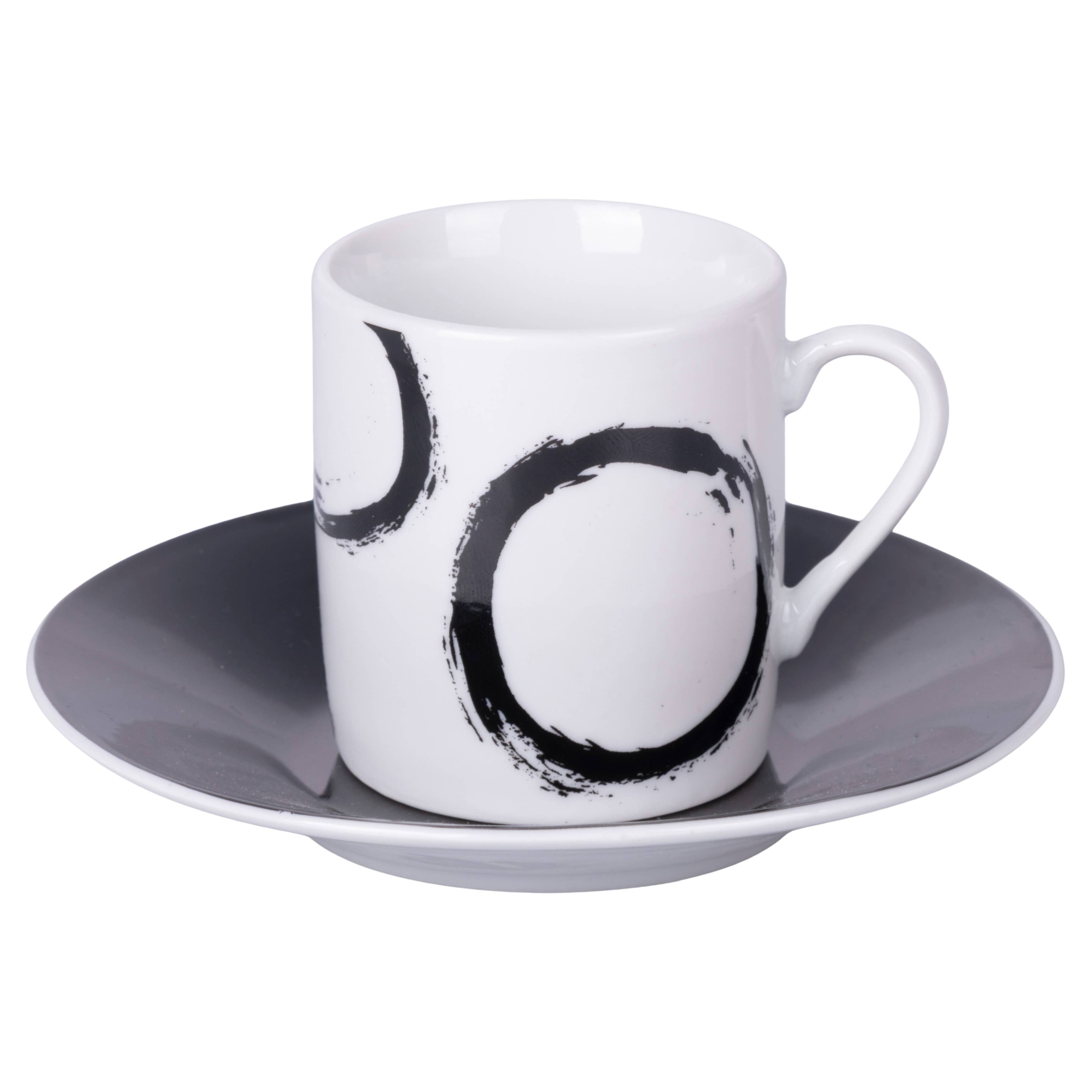 VdE Tivoli 1996 - Wholesale Coffee/Tea Cup - The Black Mood Set 6PCS Cups 90ML/saucer3