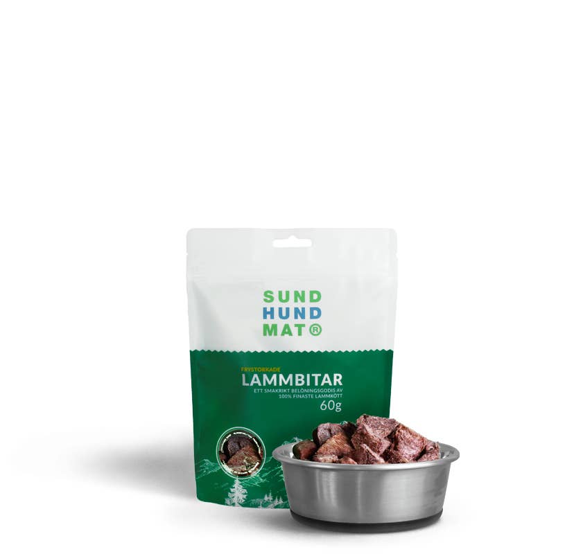 Sund Hundmat - Wholesale Pet treats – Dog - Freeze-dried Lamb chunks 60g