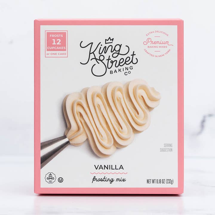Premium Vanilla Frosting Mix for wholesale by King Street Baking Co