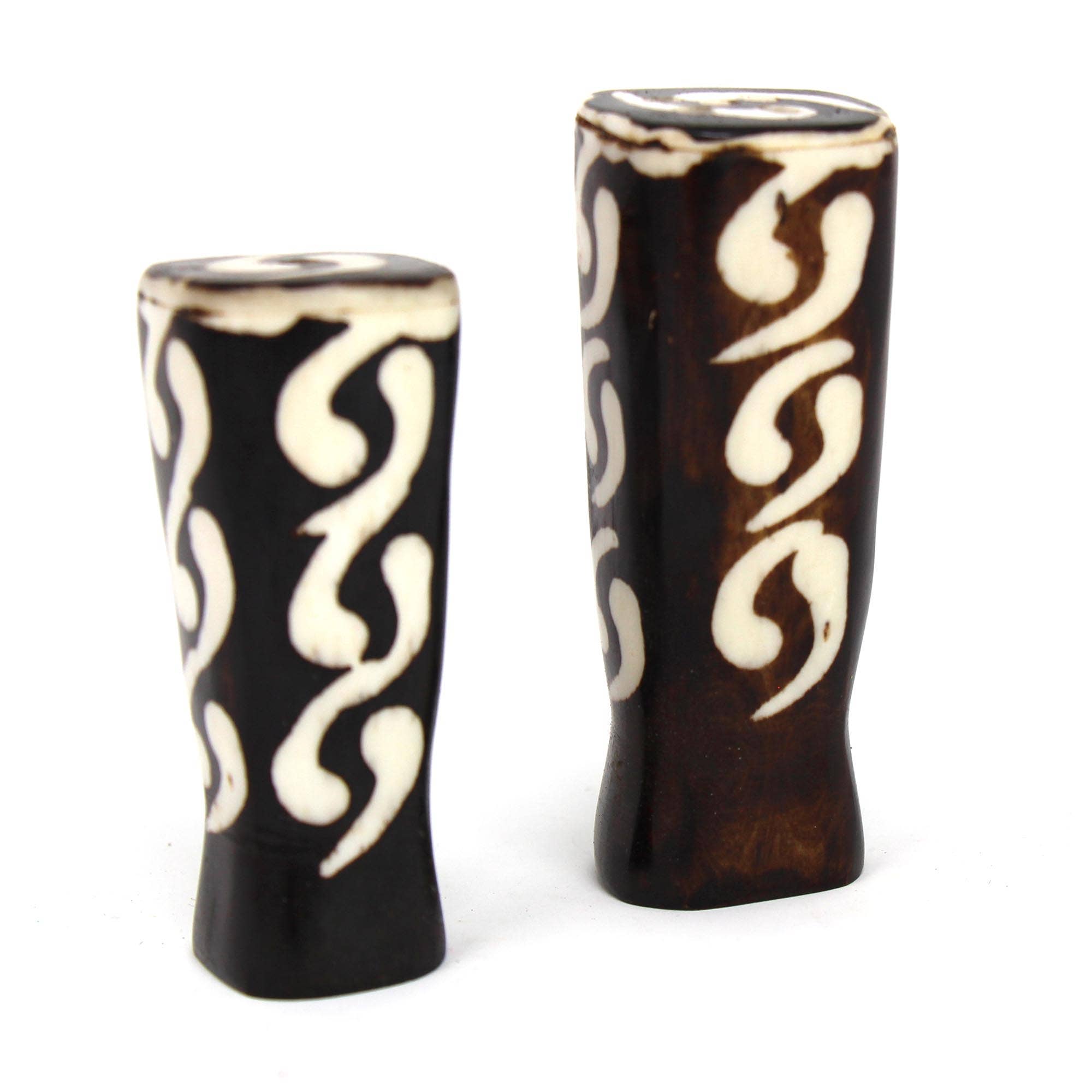Global Crafts - Wholesale Salt & Pepper Shaker Set - Batik Bone Salt & Pepper Shakers, Traditional Batik6