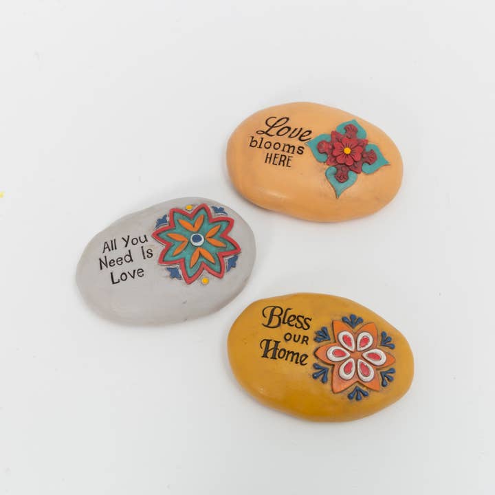 The Gerson Companies - Wholesale Decorative Tabletop Object - 5.5"L Cement Inspirational Sto