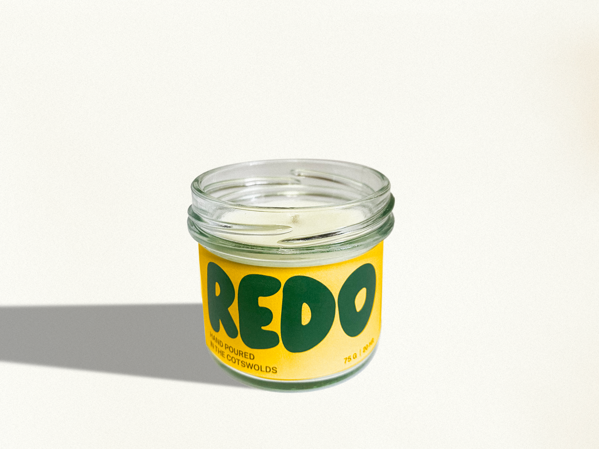 Redo Candle Co - Wholesale Jar/Filled Candle - Lemon Candle I Citrus Candle I Vegetable Wax I Retro Gifts1