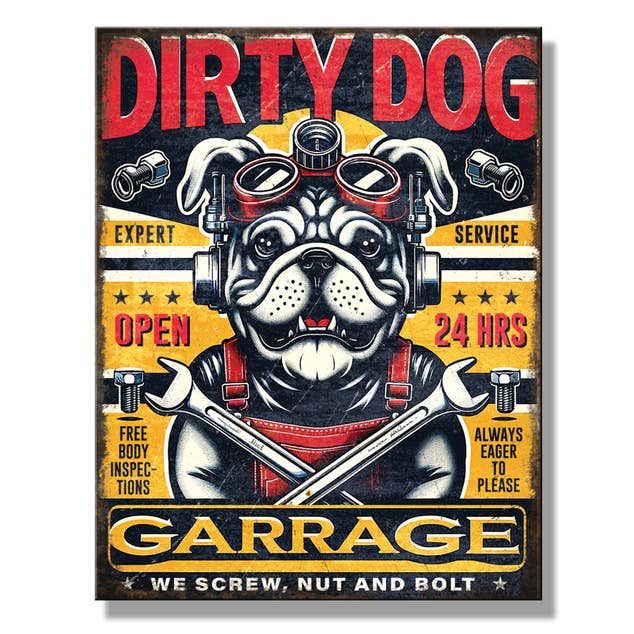 Desperate Enterprises – wholesale Skylt – Smutsiga hundgarage