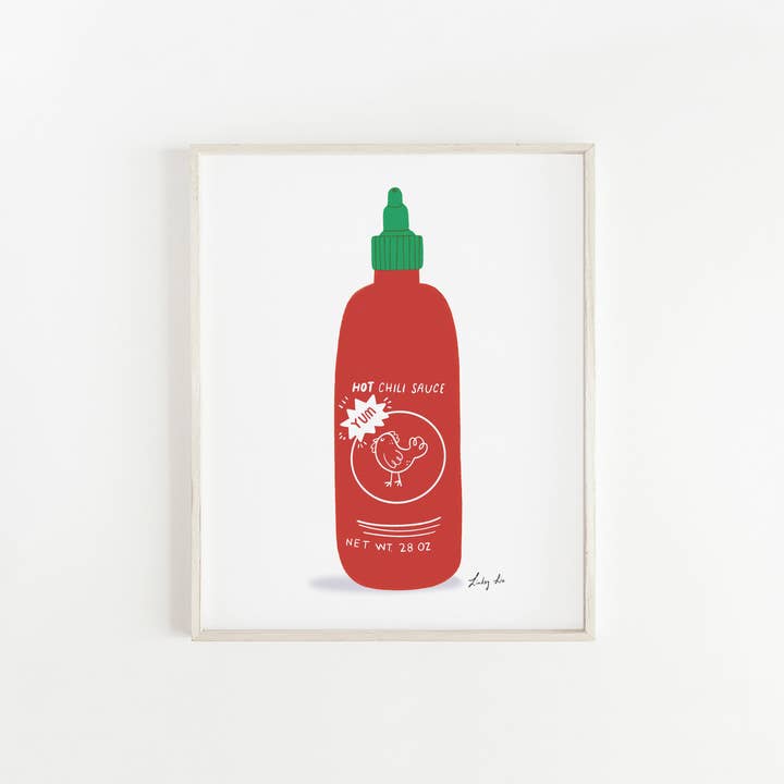 Impression d'art Sriracha pour la vente par Happy Little Paper Co