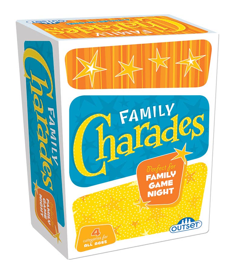 Outset Games and Cobble Hill Puzzles - Wholesale Board Game - Family Charades Retro Design - Perfect for Family Game Night