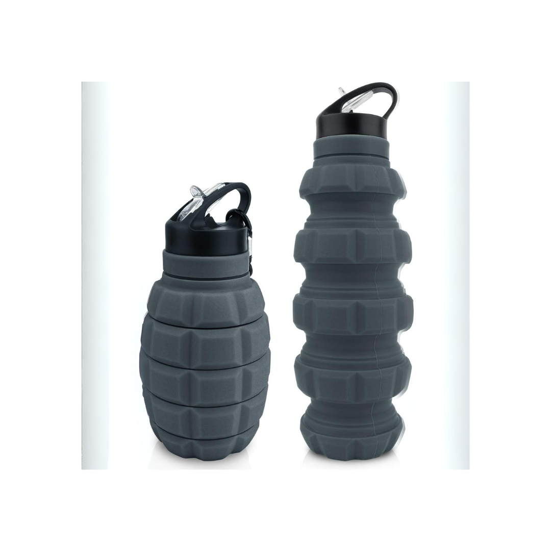 CALIBER GOURMET / CAMPCO - Wholesale Water Bottle - Silicone Grenade Collapsible Bottle1