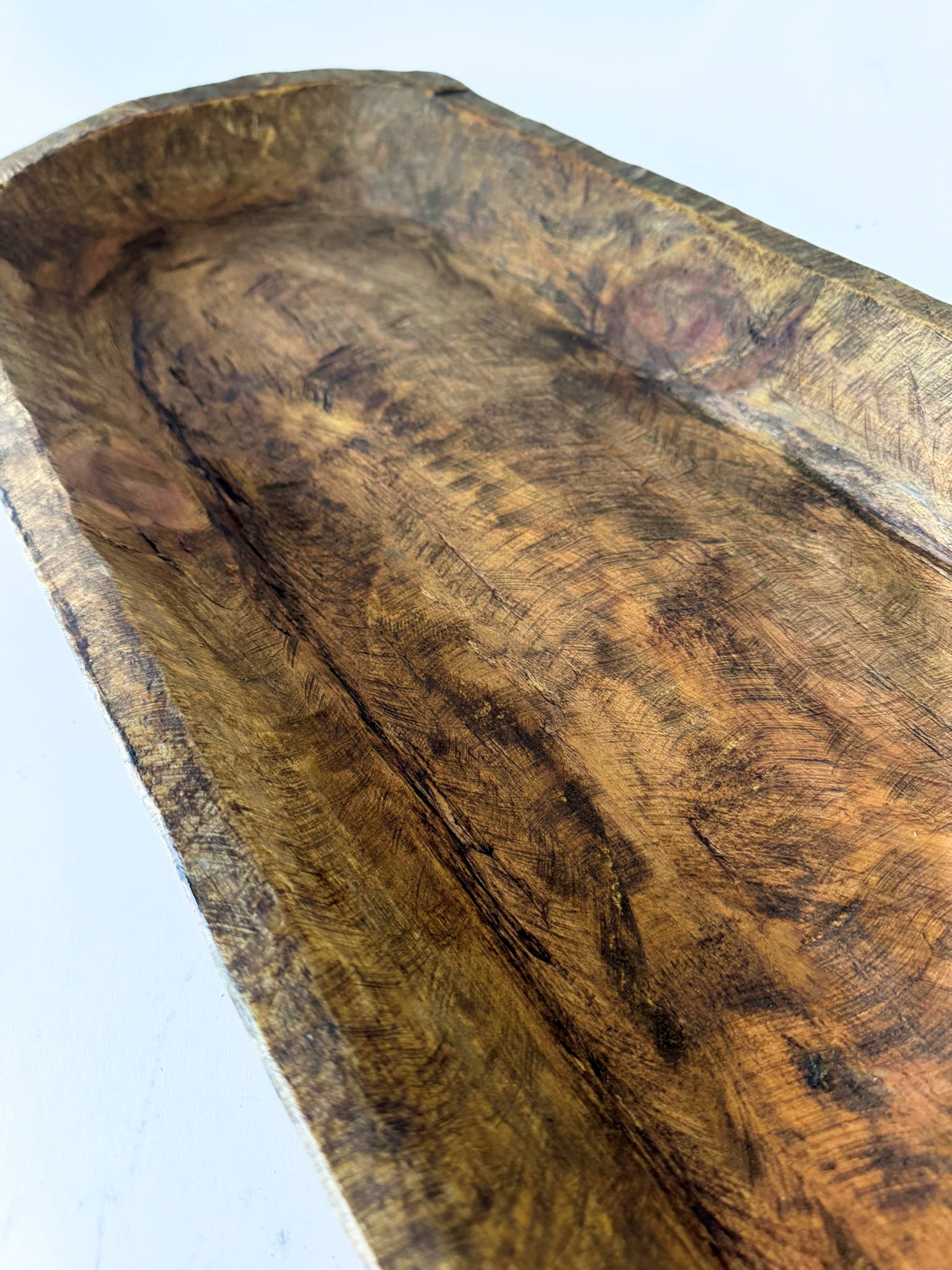 Natural Large Wood Carved Bowl (38-40") for wholesale on Faire4