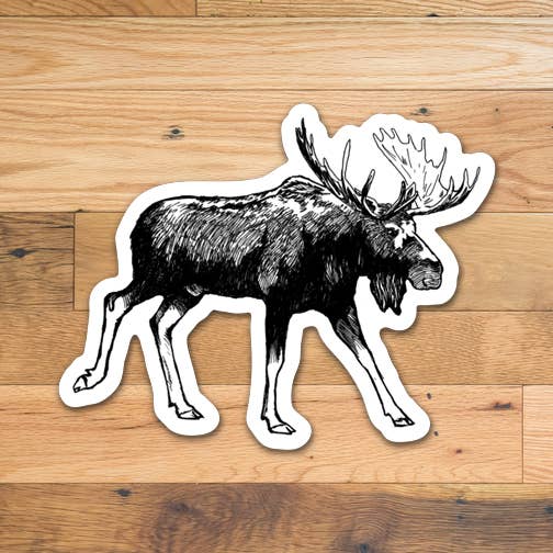 Corvidae drawings & designs - Wholesale Sticker - Moose Sticker1