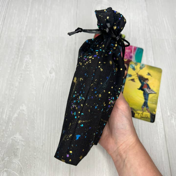 Threads of Tarot - Wholesale Card Holder - Unisex - Speckled Metallic Tarot Card Bag 4
