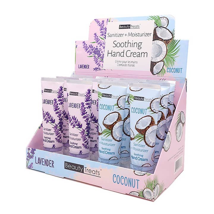 PINEAPPLE Beauty - Wholesale Hand cream/lotion - Beauty Treats 118LA Soothing & Sanitizing Hand Cream - 12pc