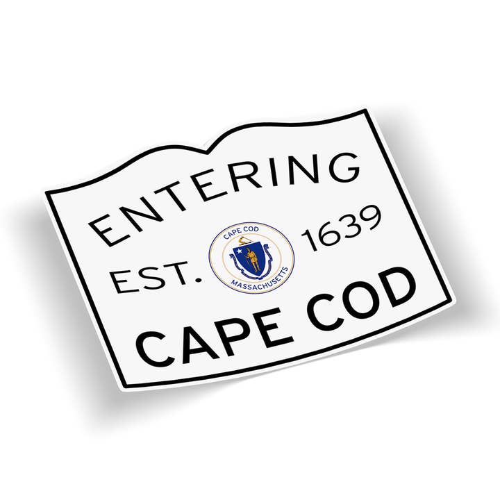 Entering Cape Cod Waterproof Vinyl Bumper Sticker and other Purchase Wholesale cod. Free Returns & Net 60 Terms on Faire trending on Faire.