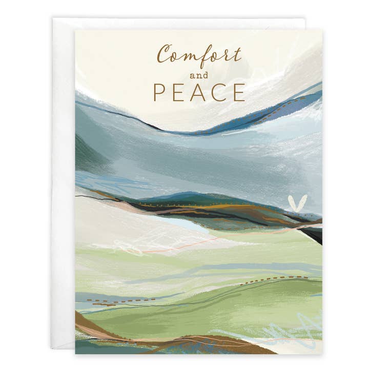 GINA B DESIGNS - Wholesale Sympathy Card - Sympathy Greeting Card - Peaceful Landscape