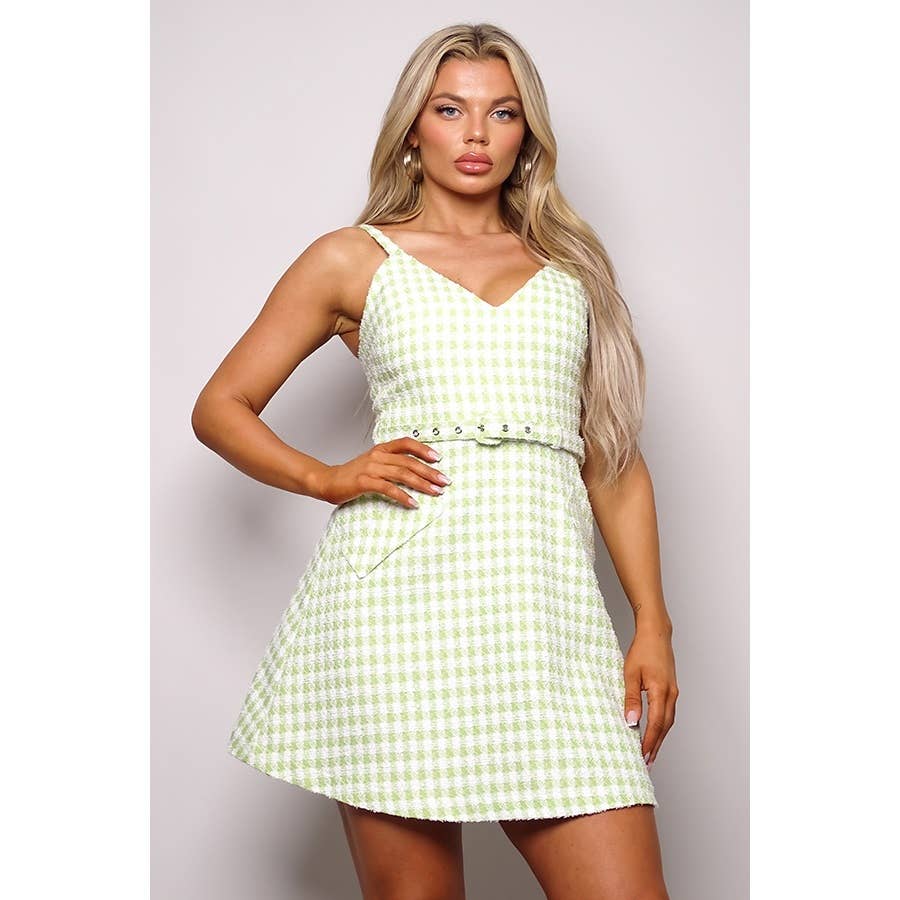 CEFIAN FASHION - Wholesale Dress - Women's - EASTER COCO TWEED MINI DRESS1