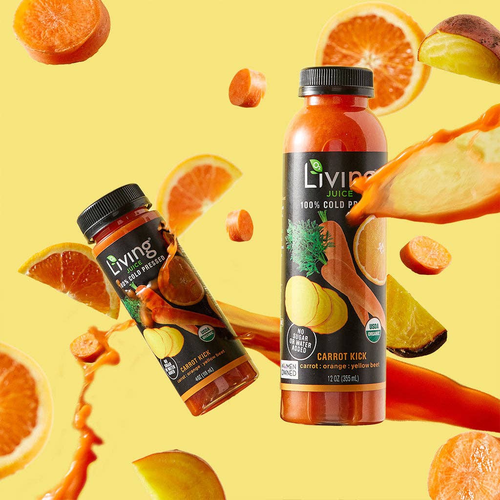 Living Juice - Wholesale Wellness Juice/Tonic - Living Juice Carrot Kick - Organic 12oz Cold Pressed Juice5