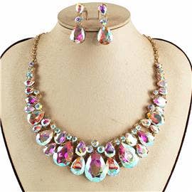 TAPA fashion - Wholesale Jewelry Set - Crystal Necklace Earring Set FJN362 (1PC)11