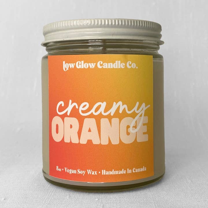Creamy Orange Candle for wholesale by Low Glow Candle Co