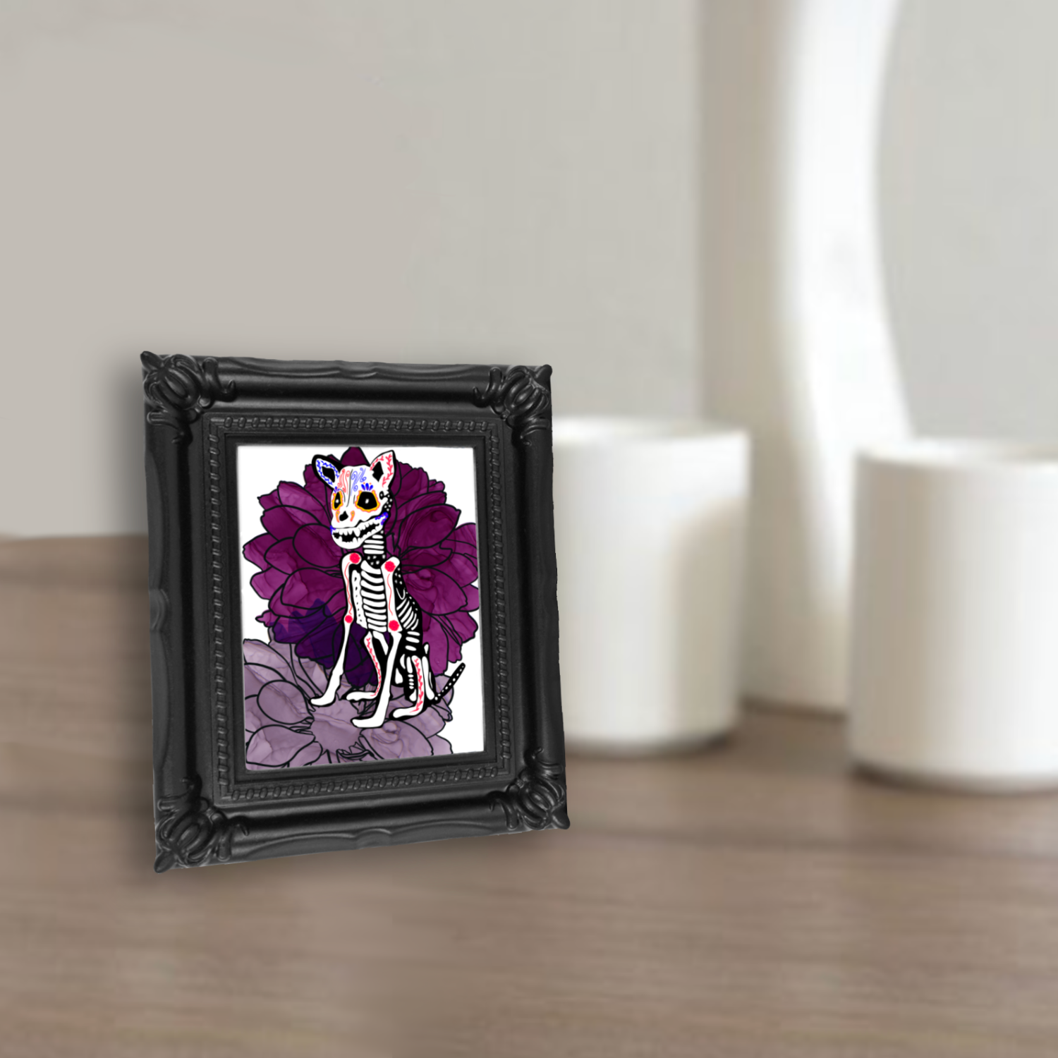 Neverending Stickers - Wholesale Art Print - Neverending Stickers - Framed Mini Print - Dia De Los Muerto2