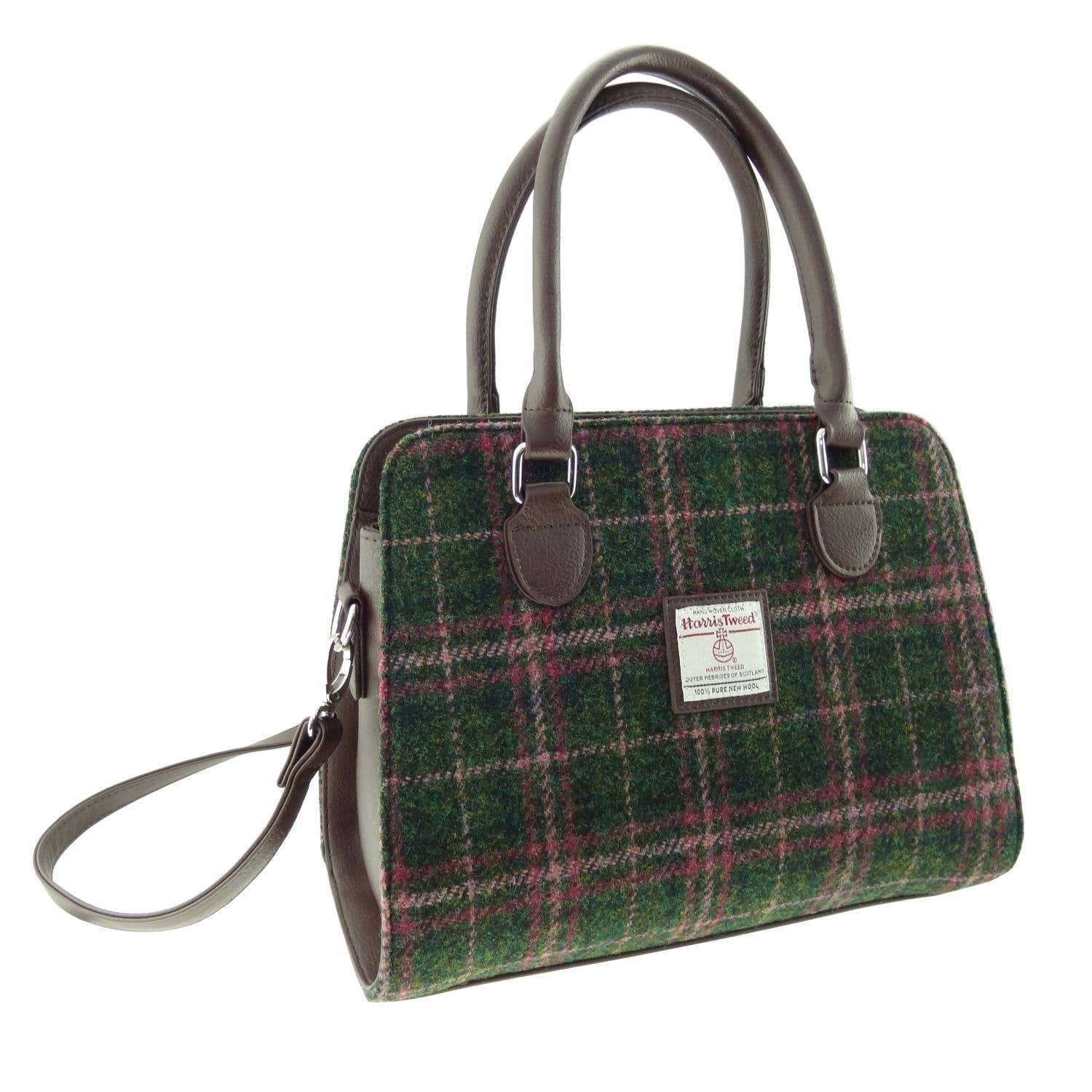 Glen Appin Of Scotland - Wholesale Tote Bag - Women's - LB1227 Harris Tweed 'Findhorn' Midi Tote Bag4