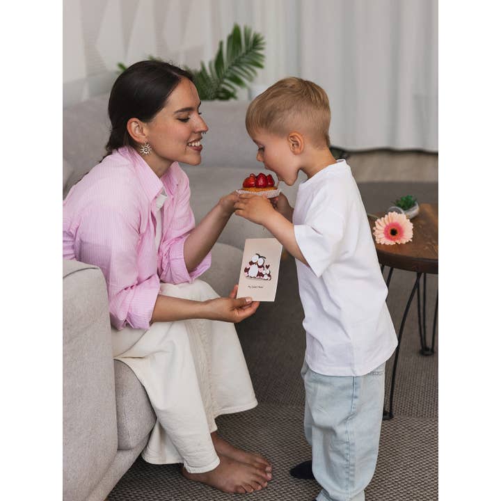 PESKOVOI - Wholesale Mother's Day Card - Handmade 3D Wooden Greeting Card “My Sweet Mom” by PESKOVOI4