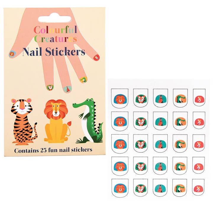 Children's nail stickers - Colourful Creatures for wholesale by Rex B2B - Europe