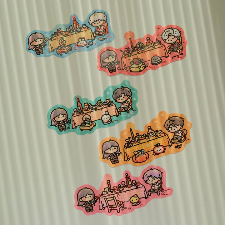 Lads Dinnner Table Large Foil Sticker for wholesale by 2jingis2jing