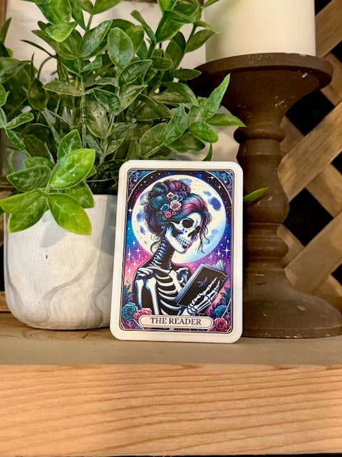 Briar layne - Wholesale Decorative Tabletop Object - The Reader Tarot Card Bookish Shelf Sitter Decor  0