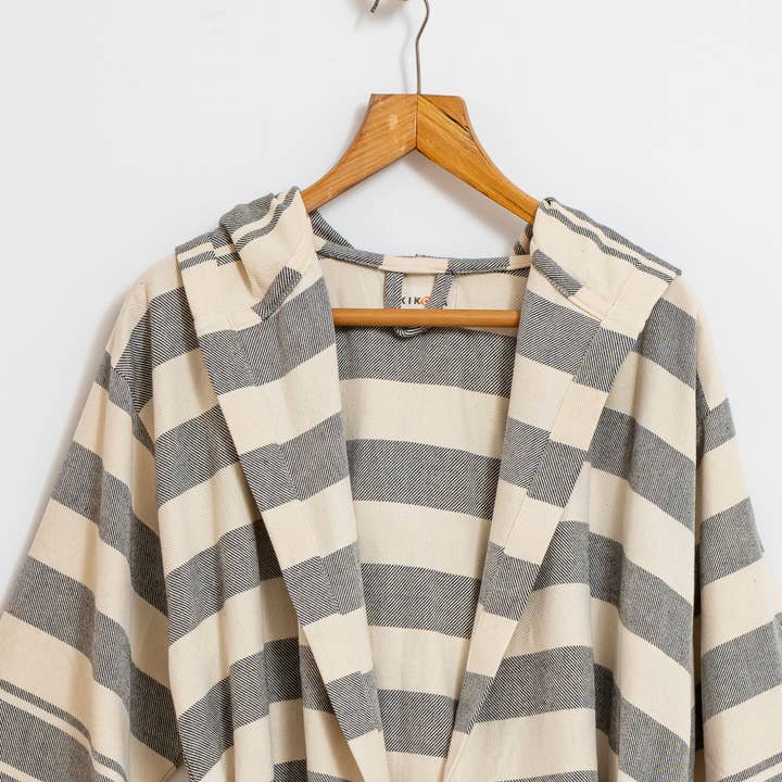 Kikoya - Wholesale Robe - Unisex - Bathrobe Turkish Cotton LightWeight Summer Hood Kimono Robe 32