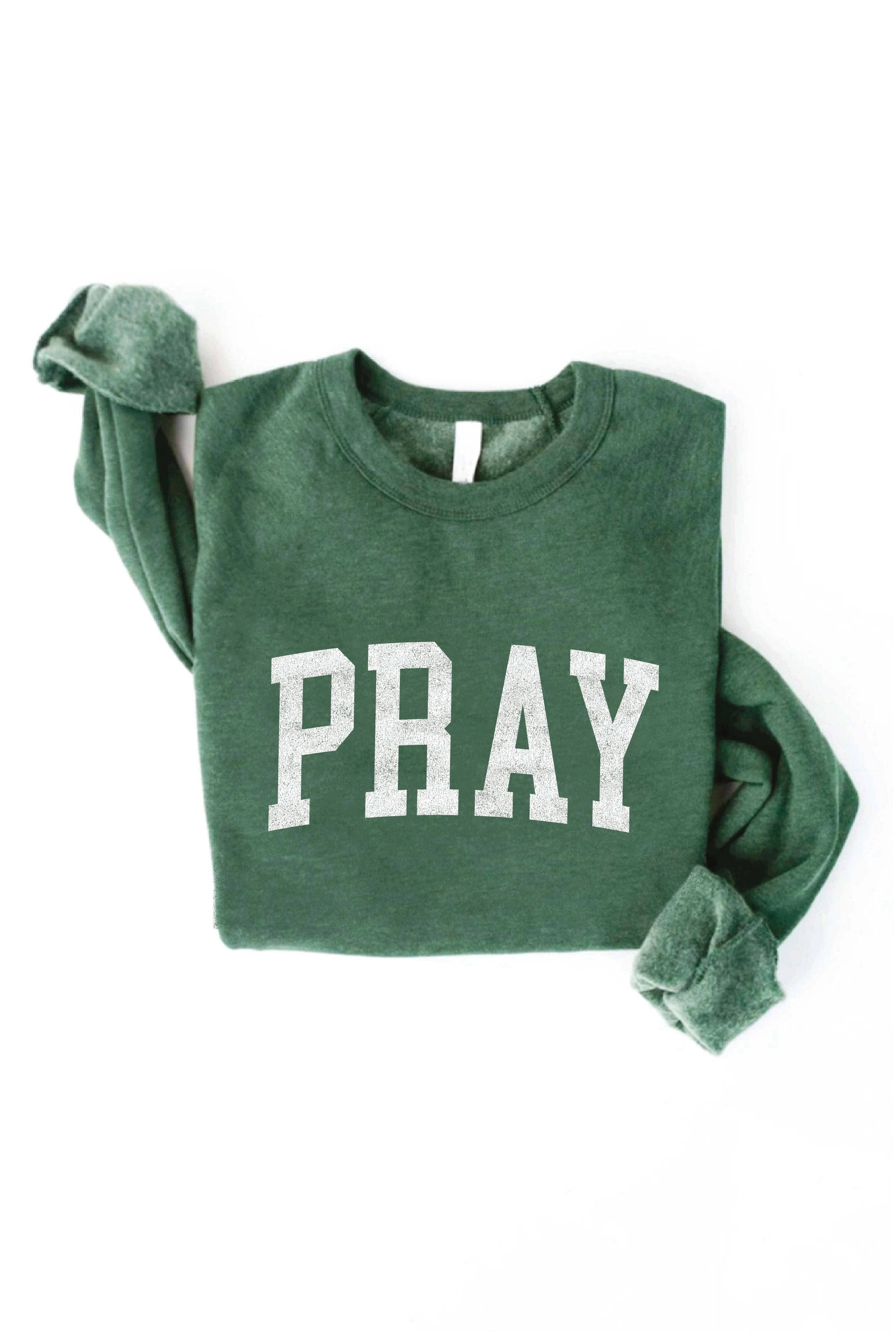OAT COLLECTIVE - Wholesale Graphic Sweatshirt - Women's - PRAY  Graphic Sweatshirt2