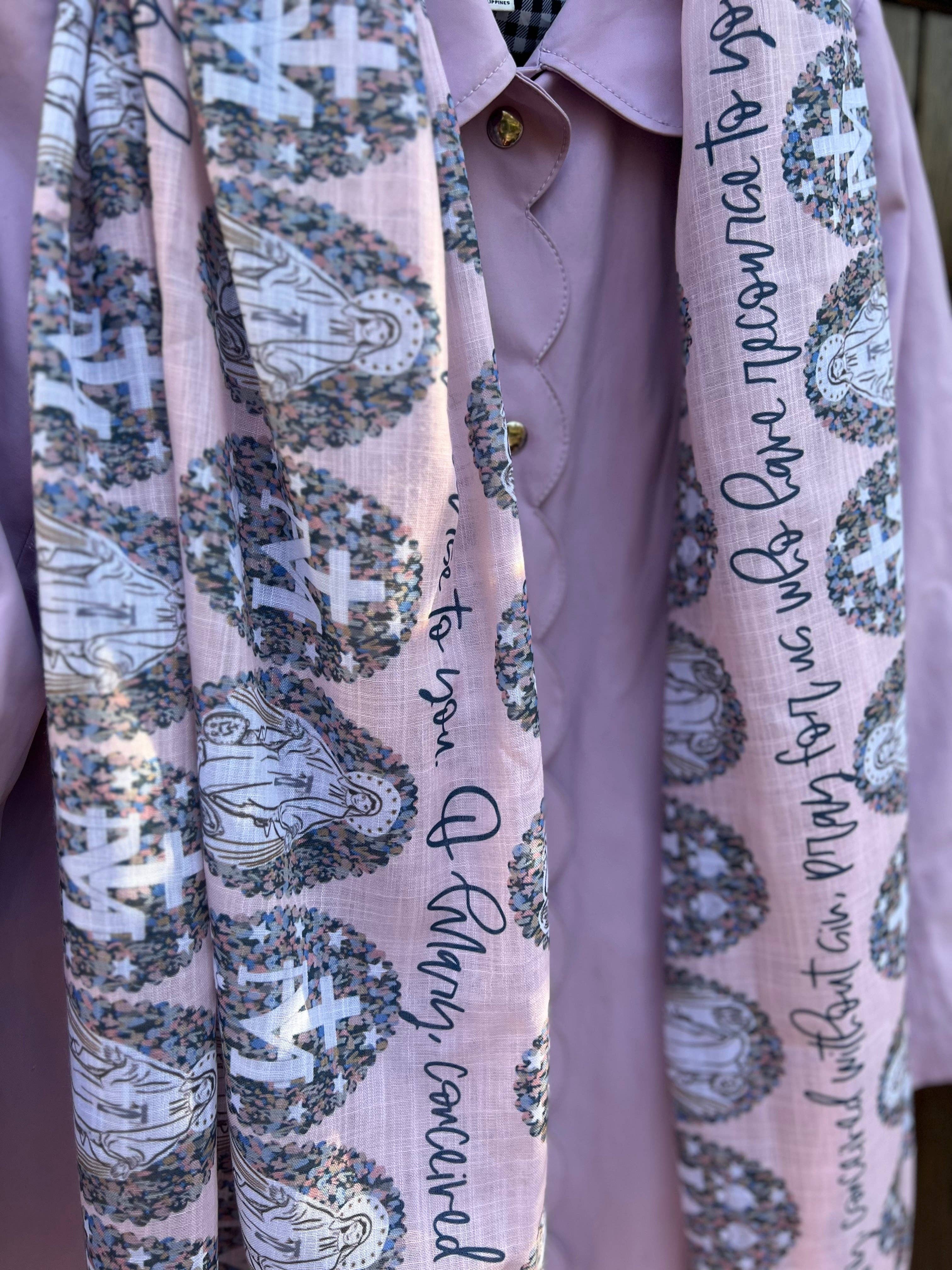 Marigold Catholic Goods, Co. - Wholesale Scarf - Women's - Miraculous Medal Scarf