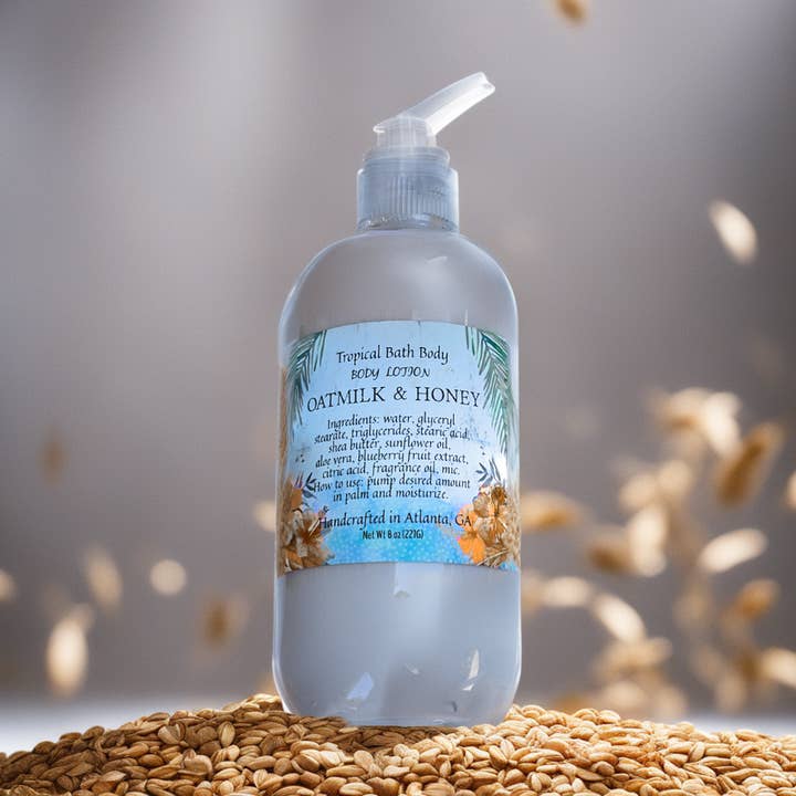 Oatmilk and Honey Lotion for wholesale by Tropical Bath Body