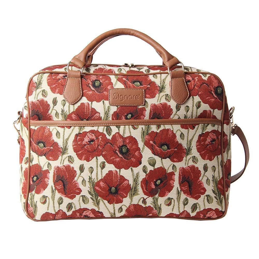 SignareArt - Wholesale Laptop Bag - Women's - CPU-POP | Poppy Computer Laptop Bag Case 15.6"0