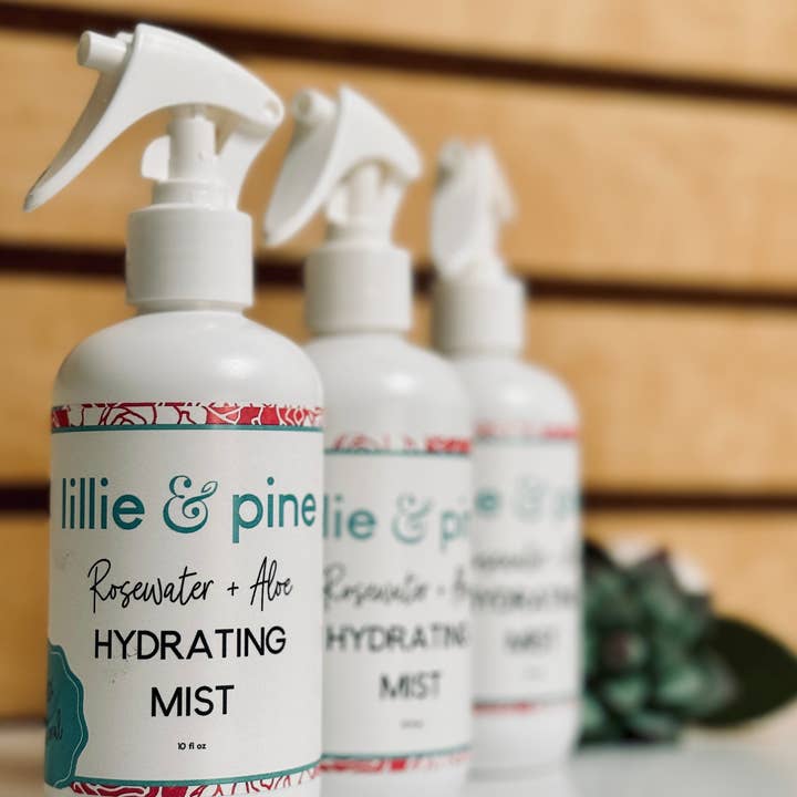 L I L L I E & P I N E - Wholesale Face & Body Mist/Water - Rosewater + Aloe Hydrating Mist5