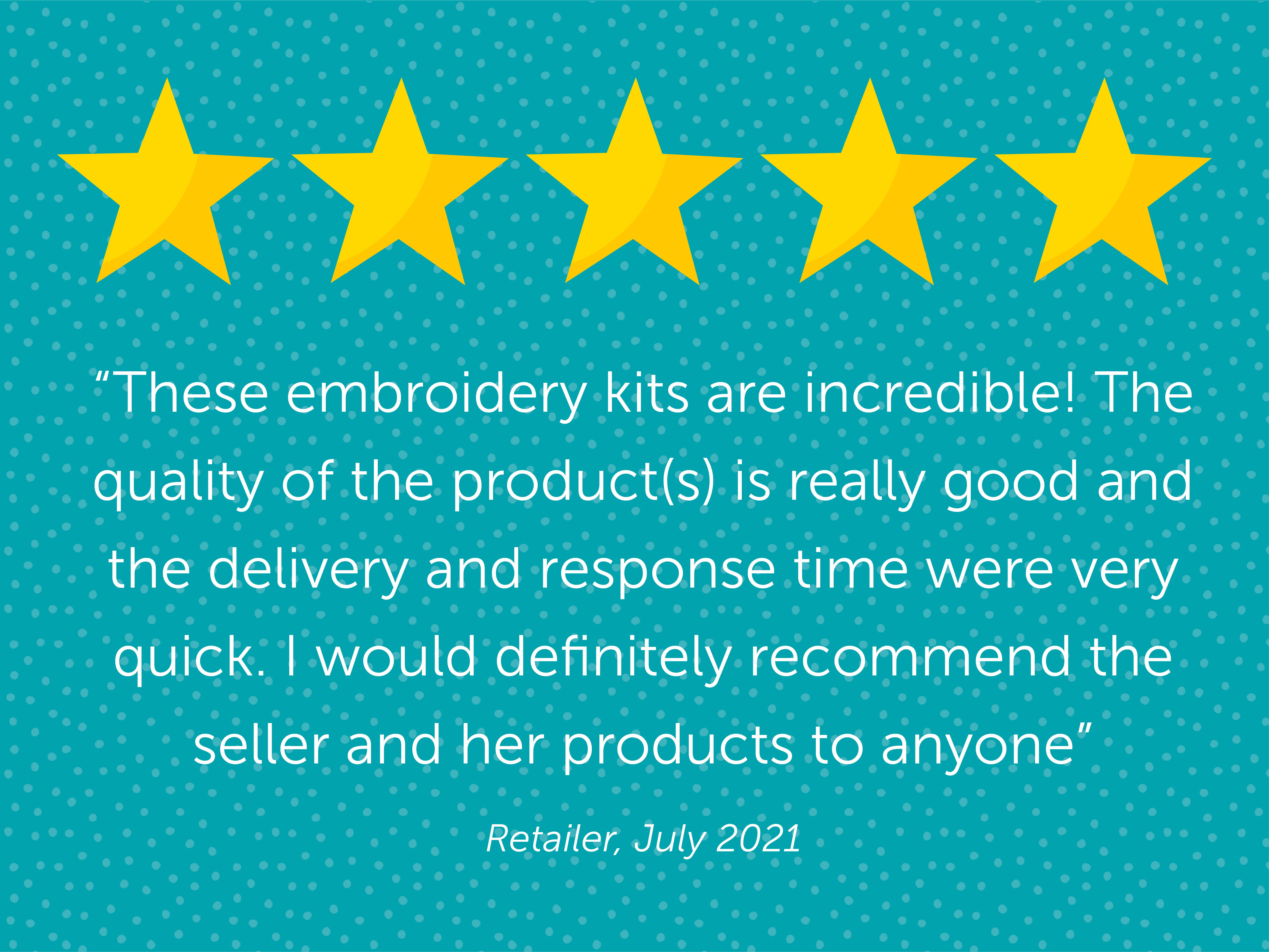 Oh Sew Bootiful - Wholesale Embroidery/Cross Stitch Supplies - Bees and Lavender Handmade Embroidery Kit Hoop Art7