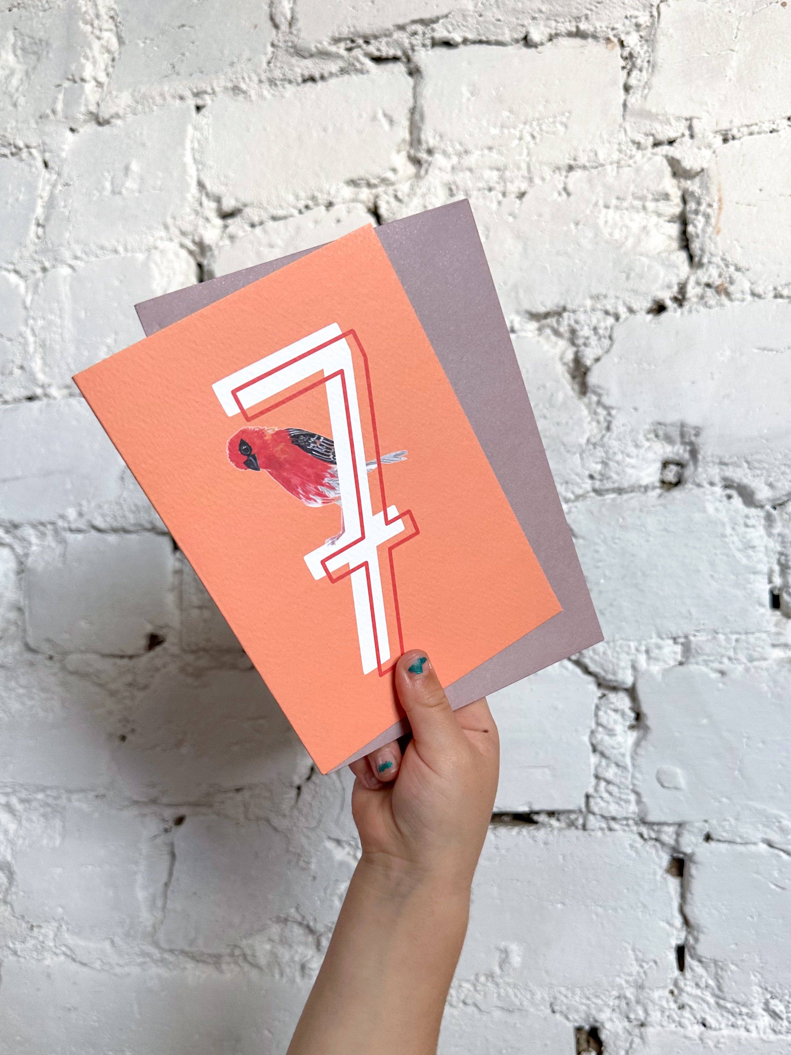 This Thursday – wholesale Birthday card – 7 Madagascan Fody Card3