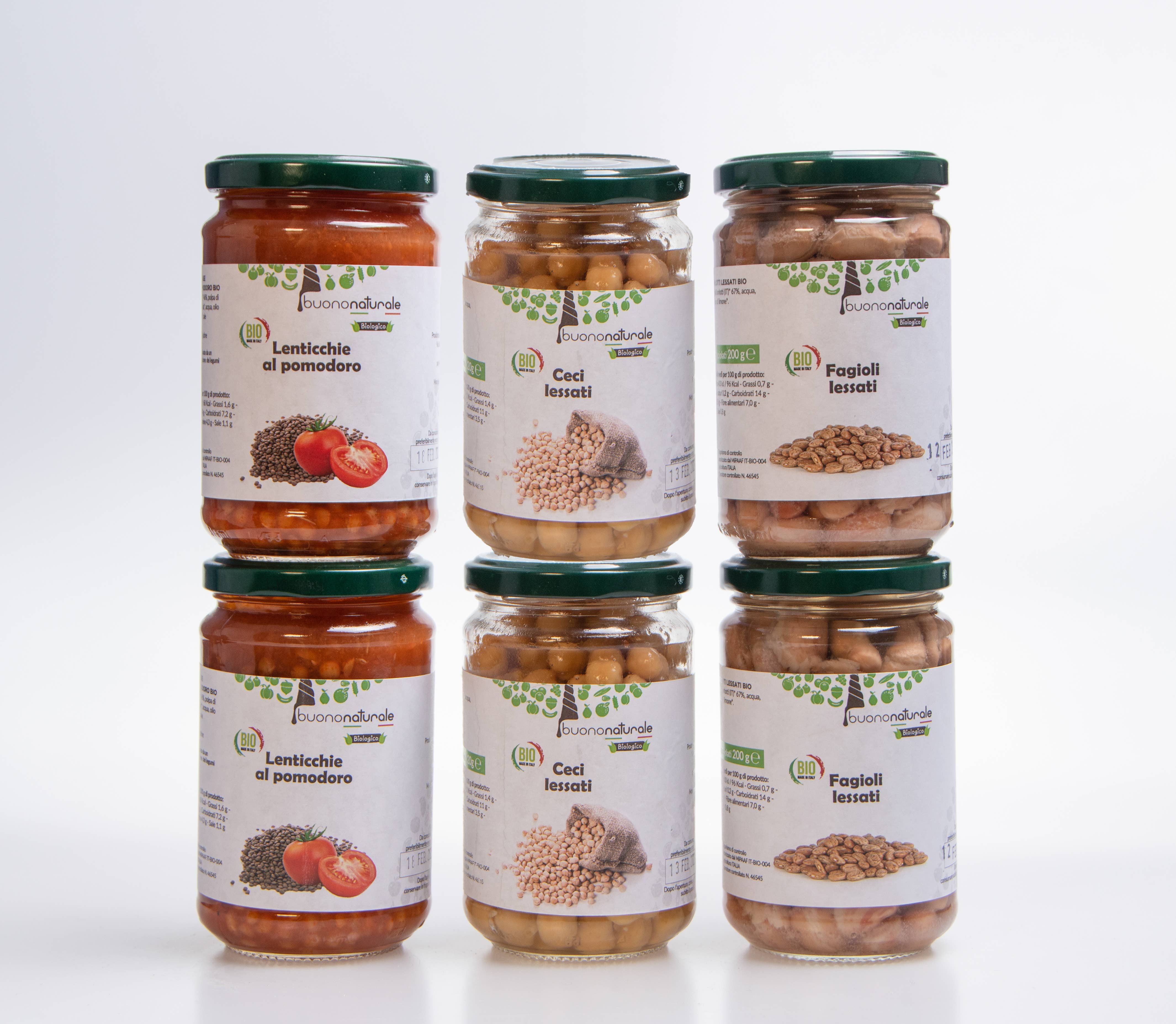 buononaturale - Vendita all'ingrosso Fagioli - Legume mix box ORGANIC 1.8kg — Bulk pack of 61