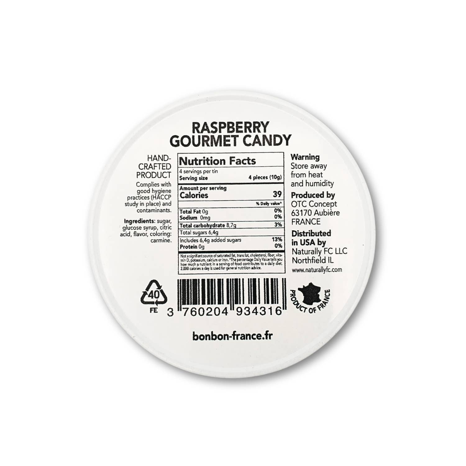 Bonbon-France - Wholesale Hard Candy - Saint-Ange Framboise4